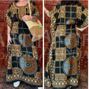 Wheels of time kaftan dress